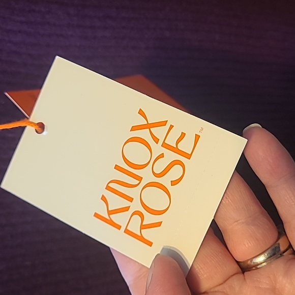 Women's Crewneck Pullover Sweater - Knox Rose Purple L - Picture 5 of 6